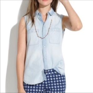 MADEWELL Classic 🦋 SUMMER TOP! Jean Chambray
